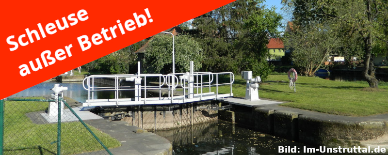 Unstrut Schleuse Laucha